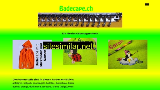 badecape.ch alternative sites