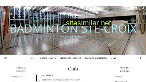 badmintonstecroix.ch alternative sites