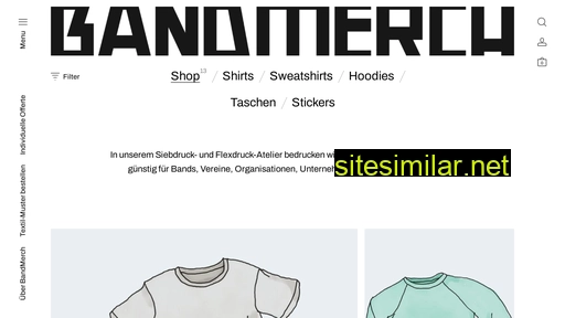 bandmerch.ch alternative sites