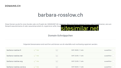barbara-rosslow.ch alternative sites