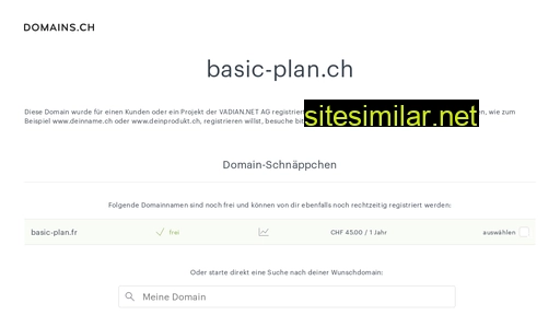 basic-plan.ch alternative sites