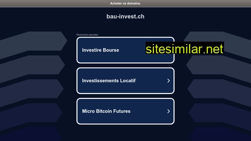 bau-invest.ch alternative sites