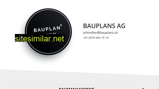 bauplans.ch alternative sites