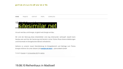bauundwerk.ch alternative sites