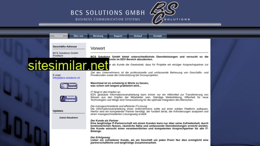 bcs-solutions.ch alternative sites