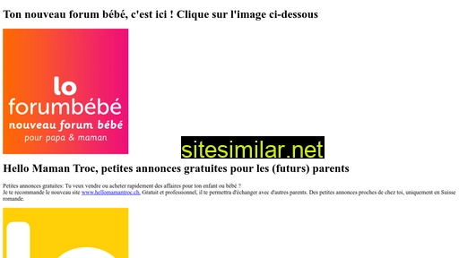 bebe-bebe.ch alternative sites