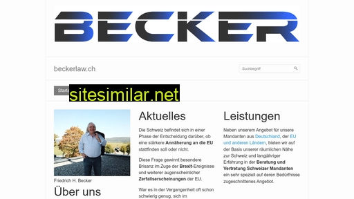 beckerlaw.ch alternative sites
