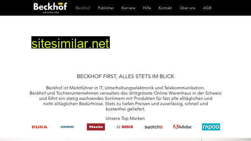 beckhof.ch alternative sites