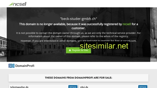 beck-studer-gmbh.ch alternative sites