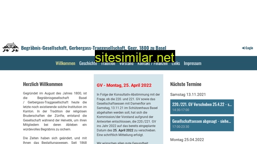 begraebnisgesellschaft.ch alternative sites