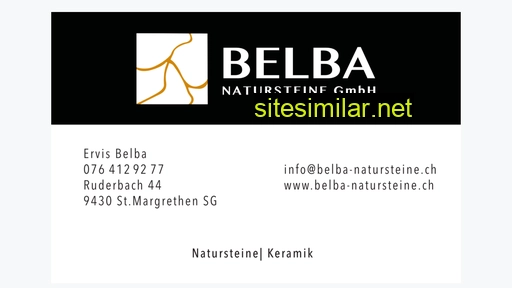 Belba-natursteine similar sites
