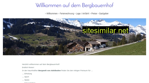 bergbauernhof.ch alternative sites