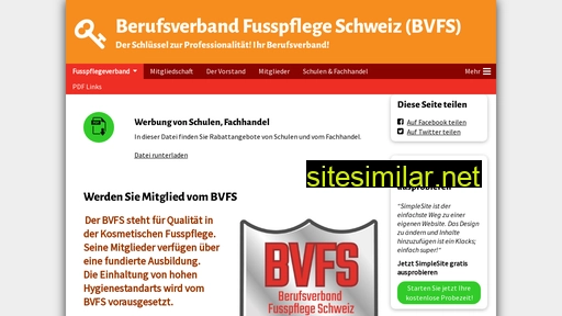 berufsverband-fusspflege.ch alternative sites