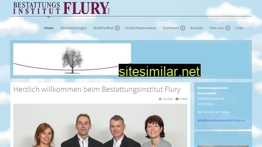 bestattungsinstitut-flury.ch alternative sites