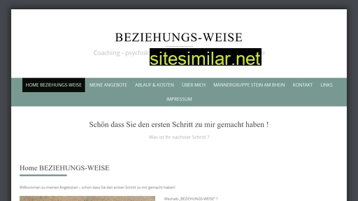 Beziehungs-weise similar sites