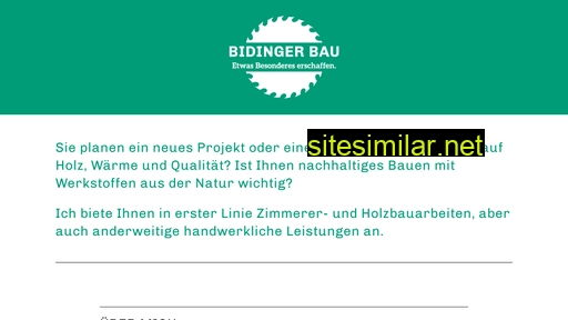 bidinger-bau.ch alternative sites