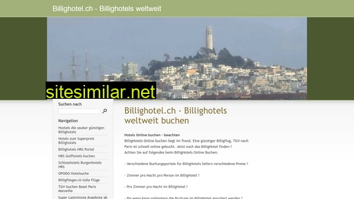 billighotel.ch alternative sites