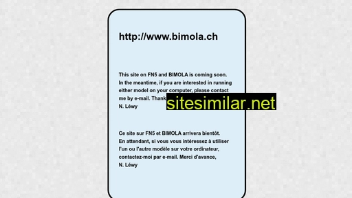 bimola.ch alternative sites