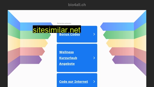 bio4all.ch alternative sites