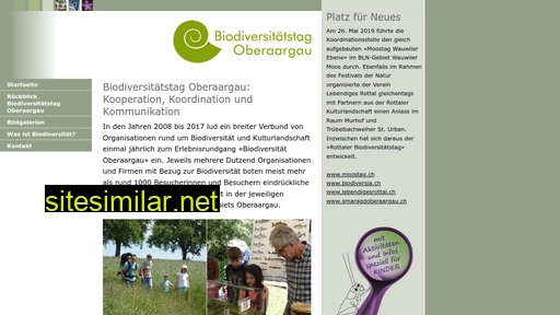 biodiversitaetstag.ch alternative sites