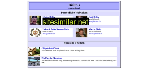 bislins.ch alternative sites