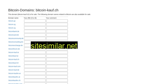 bitcoin-kauf.ch alternative sites