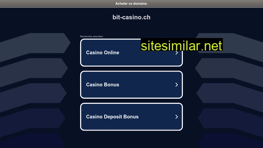 bit-casino.ch alternative sites