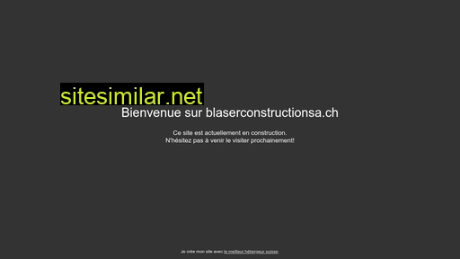 blaserconstructions.ch alternative sites
