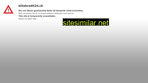 blitzkredit24.ch alternative sites