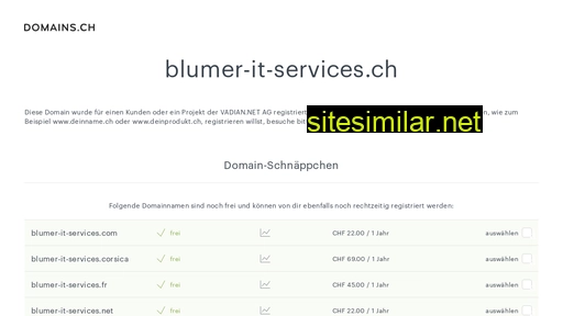 blumer-it-services.ch alternative sites