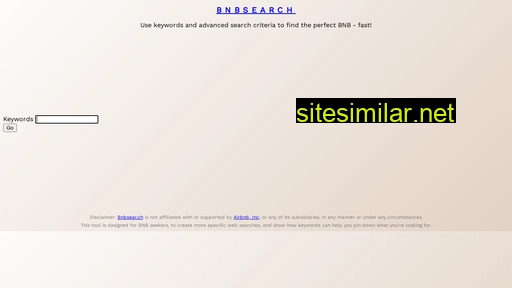 bnbsear.ch alternative sites