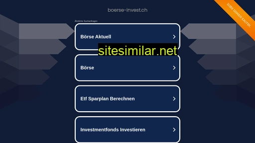 boerse-invest.ch alternative sites