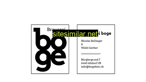 bogebier.ch alternative sites