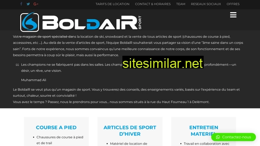 boldairsport.ch alternative sites