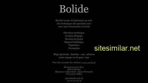 bolide-tech.ch alternative sites