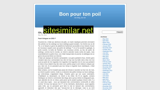 bonpourtonpoil.ch alternative sites