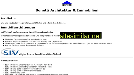 bonetti-arch.ch alternative sites