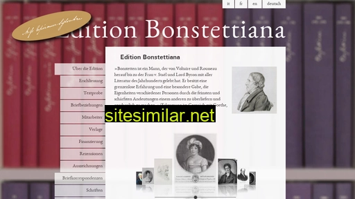bonstettiana.ch alternative sites