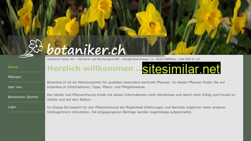 botaniker.ch alternative sites