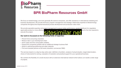 bpr-biopharm-resources.ch alternative sites