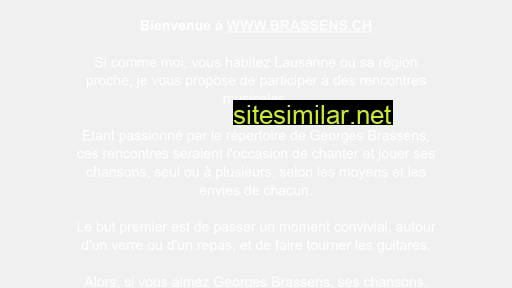 brassens.ch alternative sites