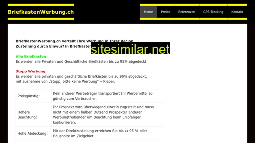 briefkastenwerbung.ch alternative sites
