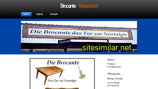 brocante-matzendorf.ch alternative sites