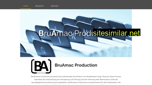 bruamacproduction.ch alternative sites