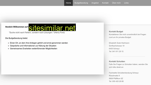 budgetberatung-schwyz.ch alternative sites