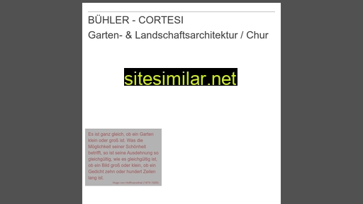 buehler-cortesi.ch alternative sites
