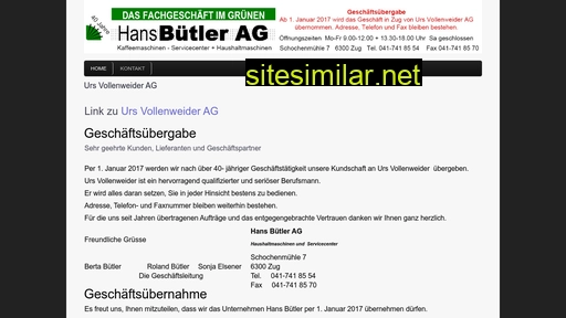 buetler.ch alternative sites