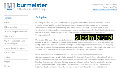 burmeister-orthopaedie.ch alternative sites