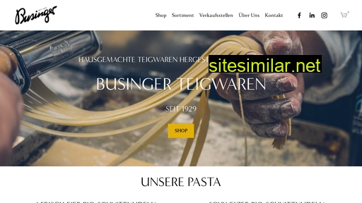 busingerpasta.ch alternative sites
