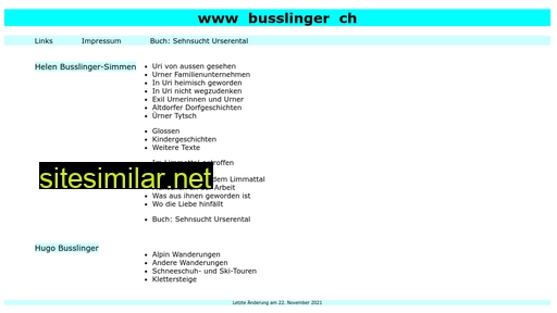 busslinger.ch alternative sites